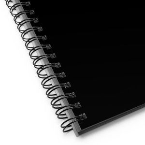 Premium Plain Black Spiral notebook (Customizable)